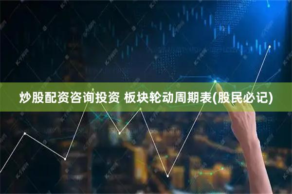 炒股配资咨询投资 板块轮动周期表(股民必记)